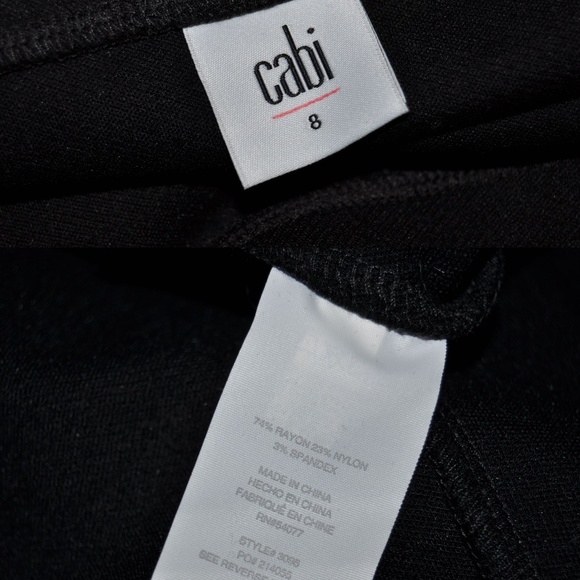 CABI #3098 Black Ponte Fit+Flare Skater Skirt sz 8 - Picture 6 of 10